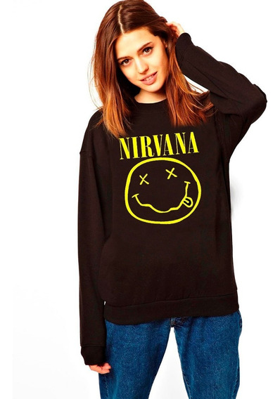 moletom nirvana feminino