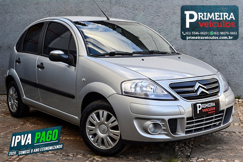 C3 Glx 1.4 2011/11 Completão, 4 Pneus Goodyear Em 70%