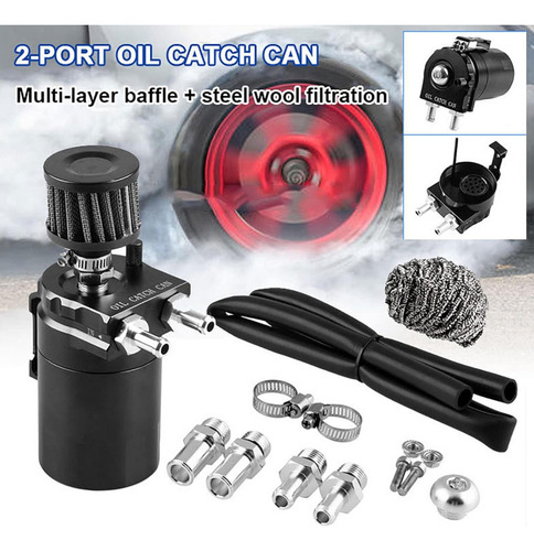 300ml Universal Tanque Recuperador Lata De Aceite Con Filtro