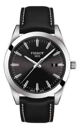 Tissot Reloj De Vestir De Acero Inoxidable Caballero Negro