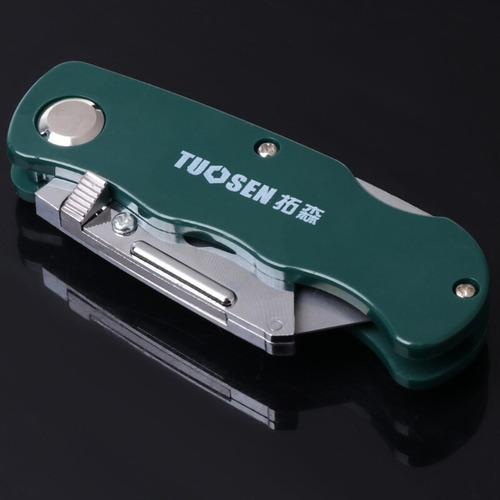 Navaja Plegable De Trabajo Uso Rudo Con 5 Repuestos Cuchillo