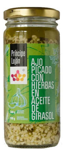 Ajo Picado Con Hierbas En Aceite De Girasol 200 Gr