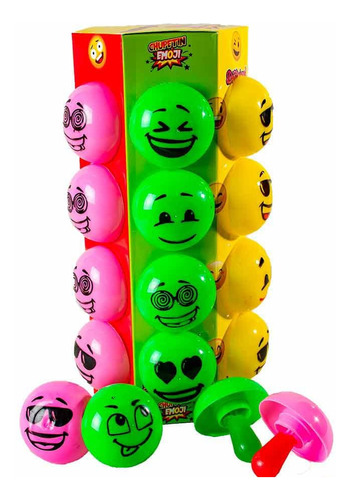 Chupetin, Caramelo Emoji 24 U Golosinas, Piñatas, Cumpleaños