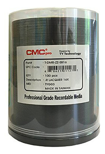 Dvd-r 16x 4.7gb Cmc Pro - 100 Unidades