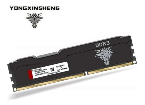 Memoria RAM Yongxinsheng de escritorio en color negro de 4 GB DDR31600D3C11/4G