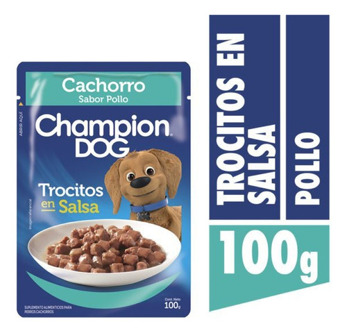 Champion Dog Trocitos En Salsa Cachorro X24 Und