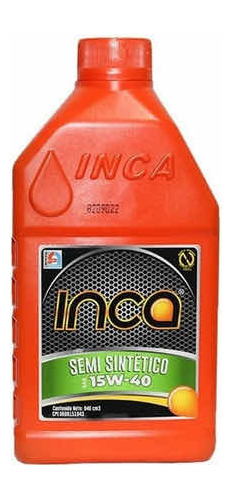 Aceite Inca 15w40 Semi Sintetico Api Sl 946ml