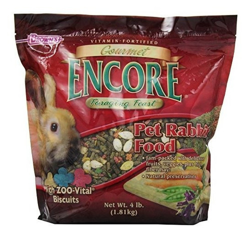 F.m.brown Encore Gourmet Conejo Alimentos - Peso Neto. 4 Lbs