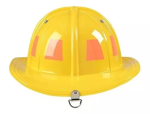 Aeromax Jr Bombero Casco Amarillo Ajustable Tamano Juvenil