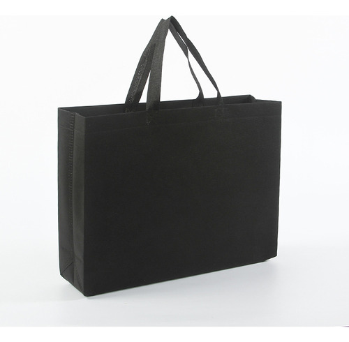 Bolsas Ecológicas Reutilizables 50 X 40 X 12 Cm (50 Piezas) Color Negro Mayoreo Para Supermercado, Aguinaldo, Compras O Regalo Sin Publicidad