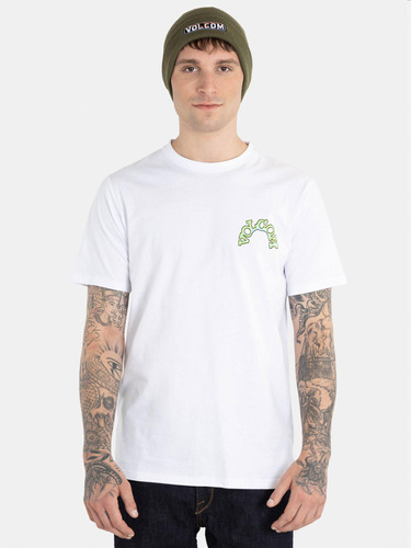 Polera Volmo Lse Ss Tee Blanco Hombre Volcom