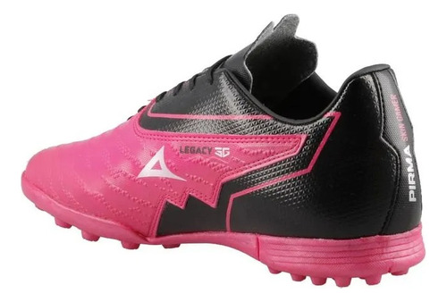Tenis Fútbol Rápido Turf Caballero Pirma 3051 Negro Rosa
