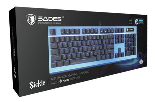 Teclado Mecanico Gamer Sades Sickle Rgb Iluminacion Lateral