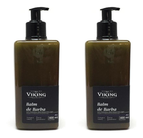 Combo 2 Balm Barba Viking 500ml - Hidratação, Cicatrizante