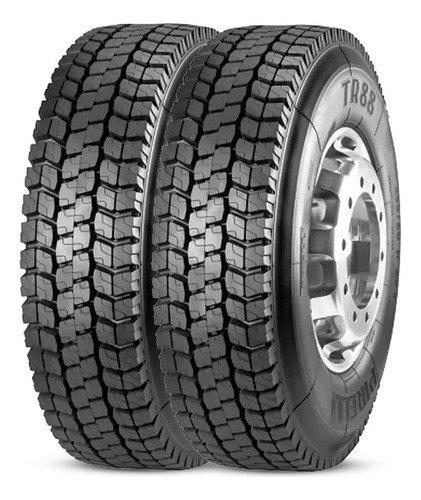 Kit 2 Pneu Pirelli 295/80r22.5 152/148m Borrachudo