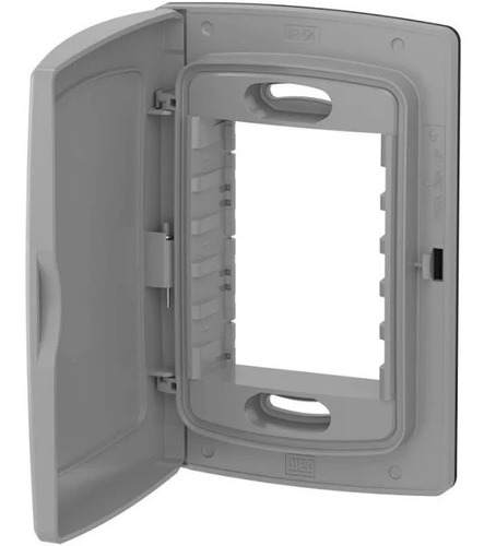 Tomada 2p+t 20a Weg Composé Cinza Uso Externo C/tampa Ip-54