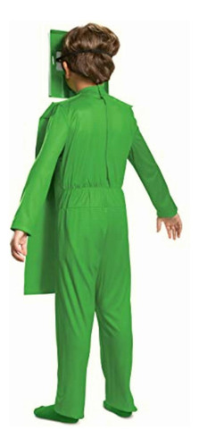 Disfraz De Minecraft Creeper Para Niño, Color Verde, S