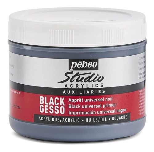 Gesso Universal Primer Studio Auxiliar Acrilico 16.9 Fl Oz