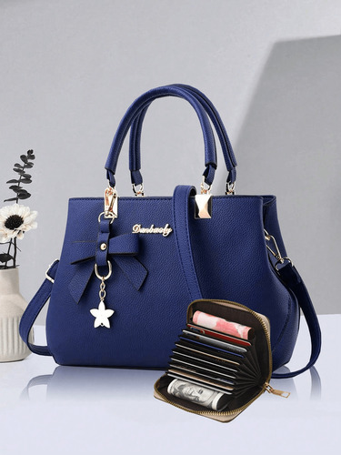 Juego De Bolso Y Cartera Clásico De Señora De Dos Piezas