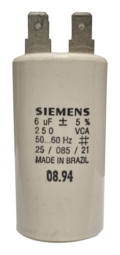 Capacitor Siemens Iluminacion 6 Mdf X 250vca