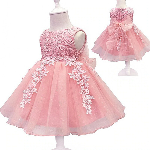 Imagem 2 de 2 de Lindo Vestido - Bebês - Batizado - Casamento - Festas