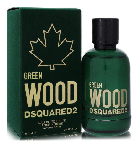 Edt 3.4 Onzas Green Wood Por Dsquared2 Para Hombre En Spray