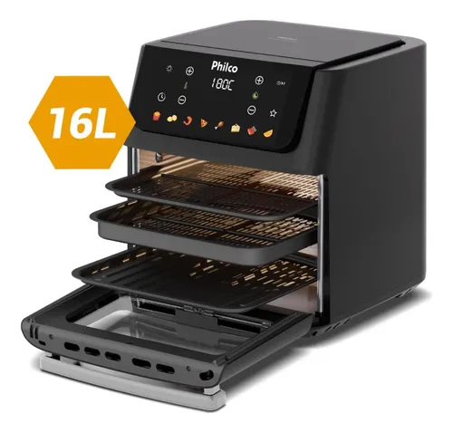 Fritadeira Air Fryer Philco 16 Litros Paf16c Preto 127v