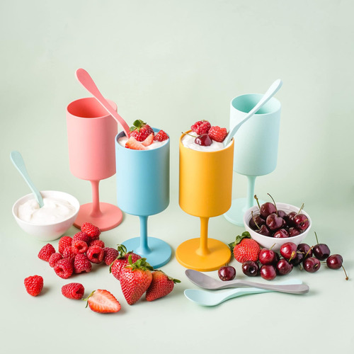 Knork Eco Party Bundle, Copa De Vino Al Aire Libre, Juego De