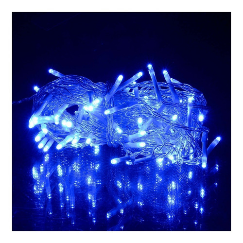 Guirnalda Decorativa Tipo Arroz A Pila 80 Led 10 Mts X 10 U.