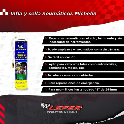 Imagen 3 de 9 de Infla Y Sella Neumaticos Auto Repara Pinchadura Michelin X 2