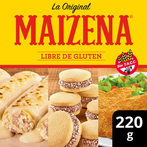 Almidon De Maiz Maizena 220grs Pack 6 Unidades 