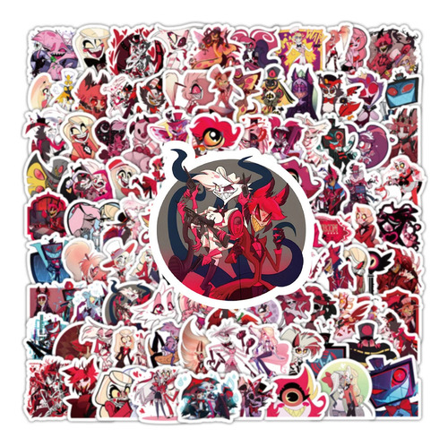Hazbin Hotel - Anime 100 Calcomanias Stickers Anime Manga 01