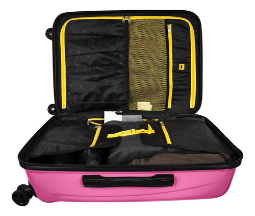 Maleta Rígida 20'' Skypeak Pearl Color Rosa Con Candado Tsa