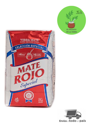 Yerba Mate Rojo Especial X 1 Unidad De 2kg 