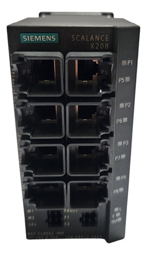 Siemens Modulo Scalance 24v X208-8 6gk5208-0ba10-2aa3