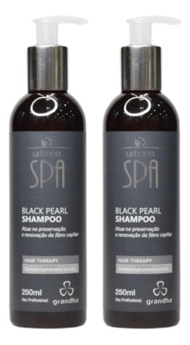 Shampoo Grandha Black Pearl Urbano Spa Black Kit Com 2 Und