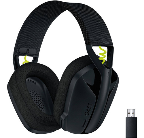 Imagen 1 de 10 de Auricular Gamer Inalámbrico Logitech G435 Lightspeed Negro