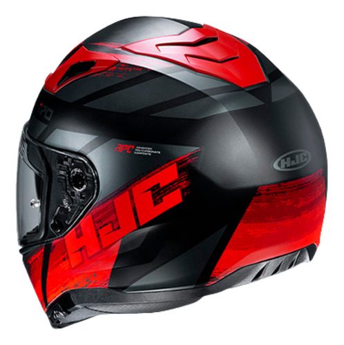 Casco Hjc Integral I70 Reden Mc1sf Original Negro Y Rojo Lisa L
