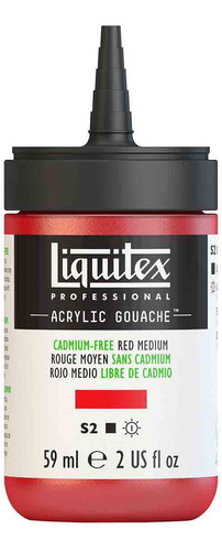 Tinta Guache Acrílica S2 894 Cadmium Free Red Medium 59ml