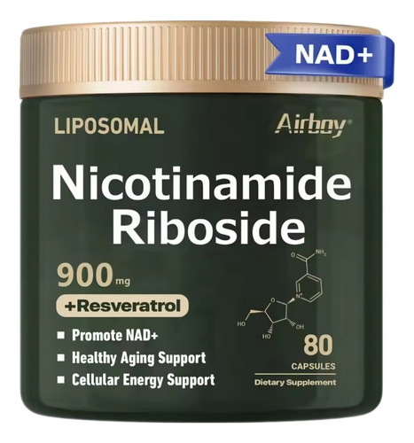 Liposomal Nicotinamide Riboside +resverastrol 80 Capsulas