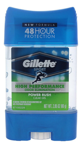 Gillette Clear Gel Power Rush A - g  Fragancia Fresco