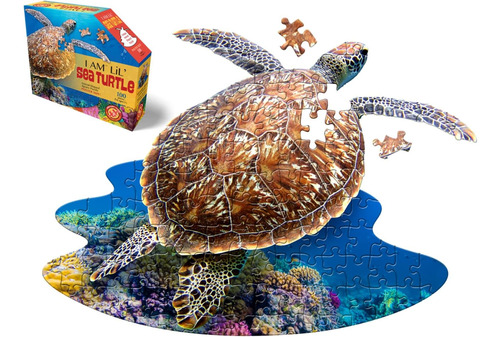 Madd Lil Sea Turtle Rompecabezas De 100 Piezas Para Mayores 