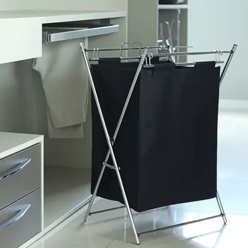 Cesto De Roupa Suja Utilitá Dobrável 12kg Mor