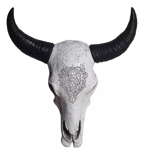 Escultura Retro De Calavera De Toro Con Cabeza De Animal Tal