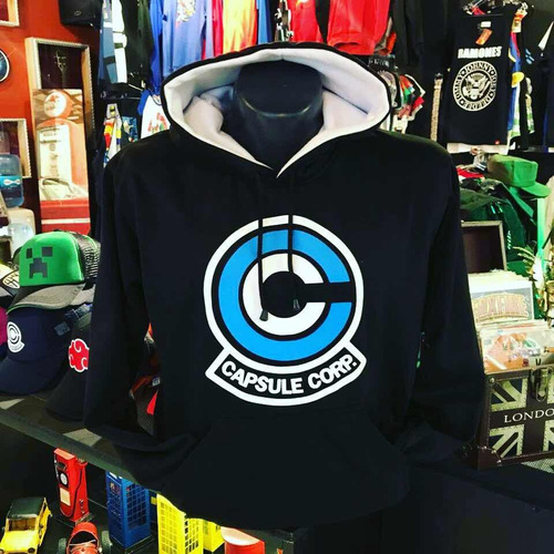 Hoodie Buzo Corporación Capsula Dragon Ball Z Artefacto Stor