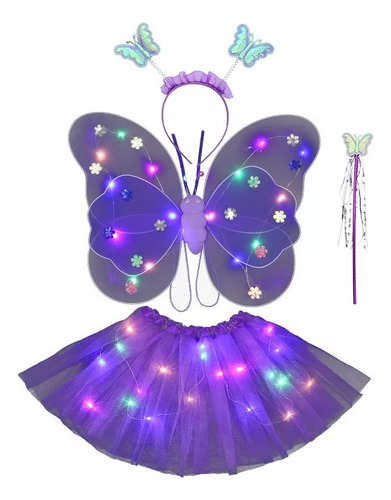 Accesorios De Disfraces Para Niños Mariposa Luminosa Led