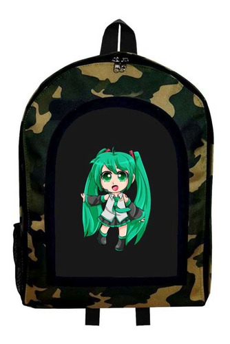 Mochila Camuflada Vocaloid Miku B29