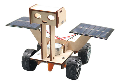 Ensamblaje De Coche De Juguete Con Energía Solar Modelo Luna