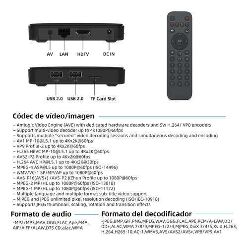 Caja De Tv Mecool Km7 Se Android 11 2+32g 4k Con Transmisión