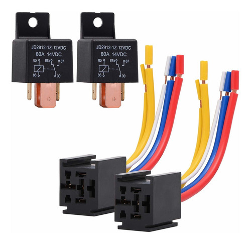 Ehdis 2 Packs Car Relay With Harness Truck Motor Heavy Duty